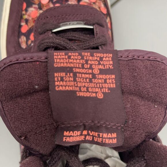 Nike Nike Air Force 1 Liberty High Women 7.5 706653-600 Deep Burgundy Polka Dot - Picture 7 of 11